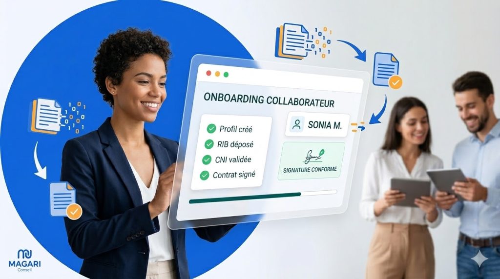 Automatisation de l'onboarding RH avec PeopleDoc par Magari Conseil